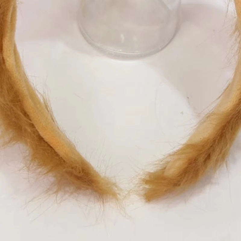 Woman Plush Lion Ear Headband Carnivals Cosplay Animes Character Hair Decor Makeup Live Broadcast Cosplay Party Headpieces