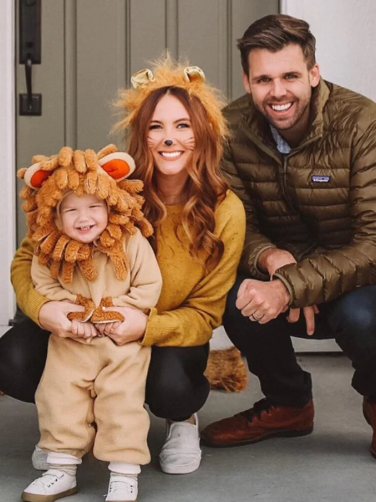 Woman Plush Lion Ear Headband Carnivals Cosplay Animes Character Hair Decor Makeup Live Broadcast Cosplay Party Headpieces