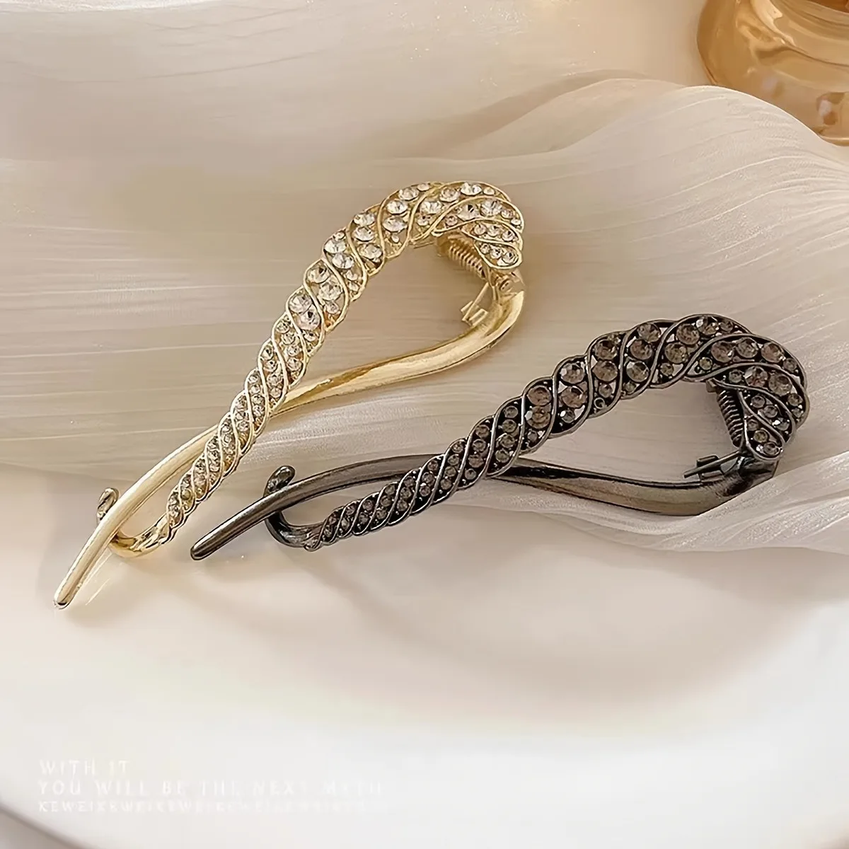 1/2 Pcs Fashion Exquisite Diamond Encrusted Hairpins For Women Girls Party Hair Accessories