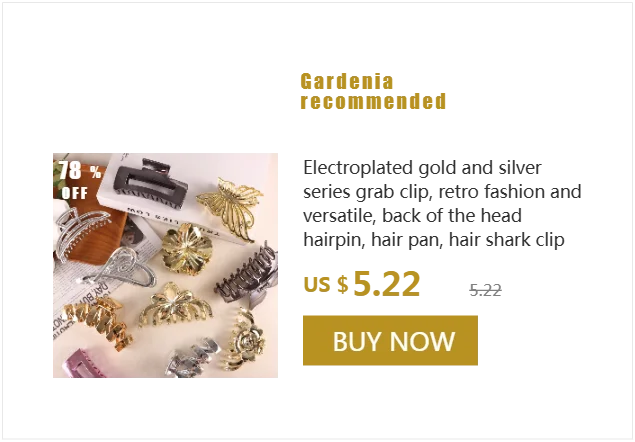 European and American new rhinestone spring clamp rhinestone disc hair luxury high-end spring ponytail clip