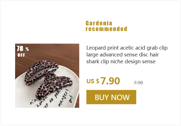 European and American new rhinestone spring clamp rhinestone disc hair luxury high-end spring ponytail clip