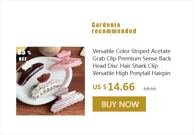 European and American new rhinestone spring clamp rhinestone disc hair luxury high-end spring ponytail clip