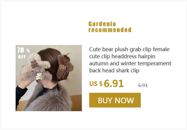 European and American new rhinestone spring clamp rhinestone disc hair luxury high-end spring ponytail clip