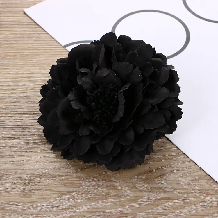 Fashion Peony Flower Women Hair Clip DIY Straw Hat Accessories Beach Holiday Bohemia Emulation Girl Hair Barrettes Headband