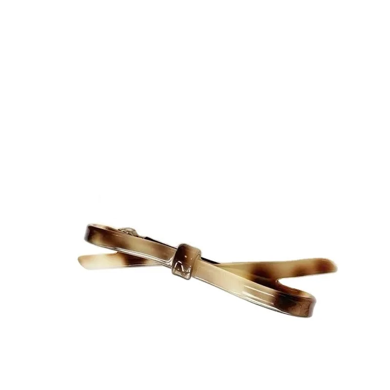 1PC Cute Girls Bow Side Clip Delicate Versatile Low Ponytail One Word Clip Simple Gentle Versatile Bullet