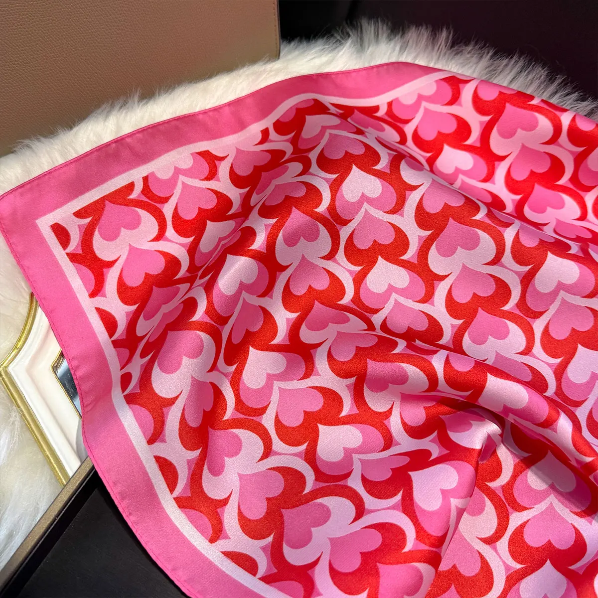 NEW Paisley Silk Square Scarf Women Satin Shawl Wrap Hijab Female Hair Band Wrist Luxury Headkerchief 70*70cm Echarpe Bandana