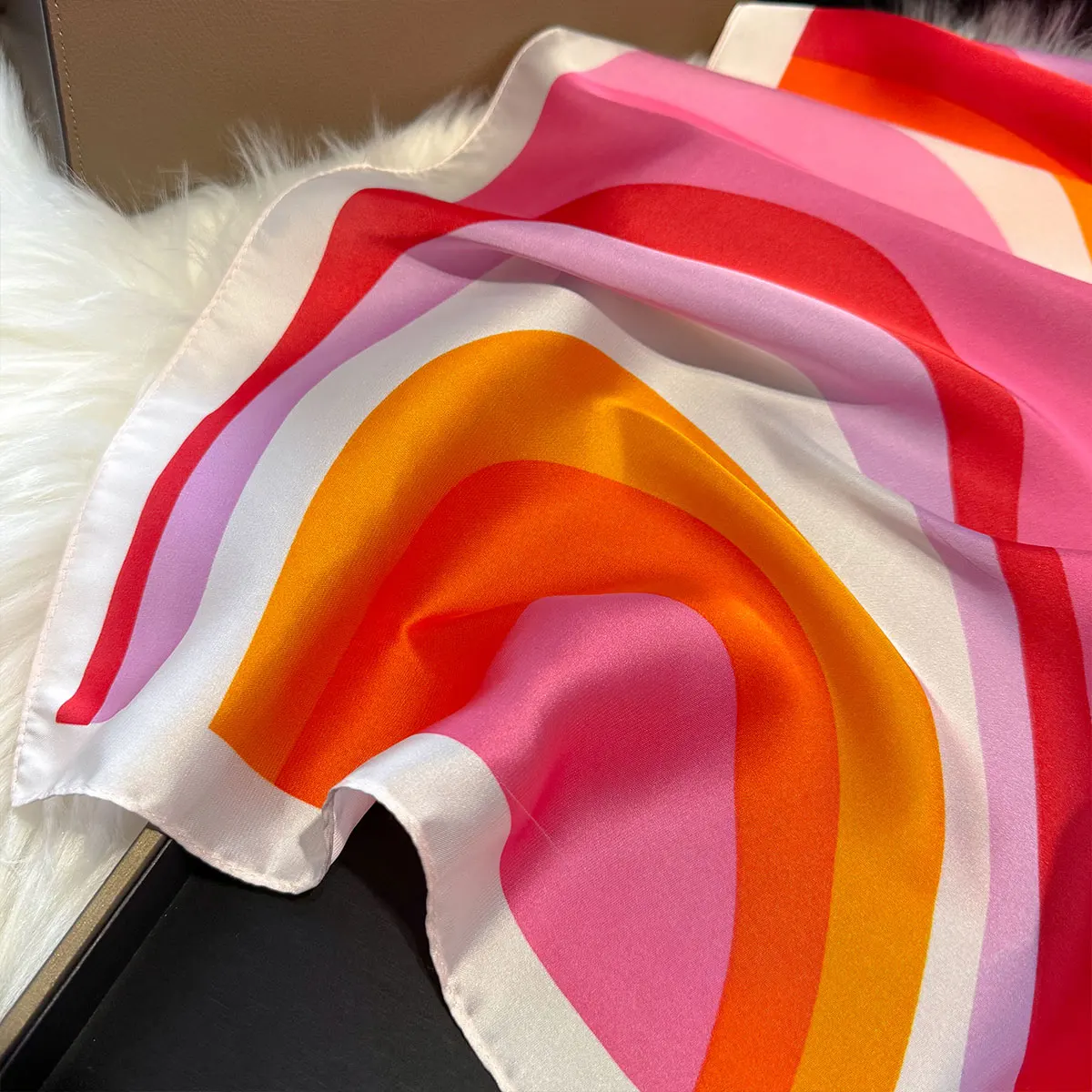 NEW Paisley Silk Square Scarf Women Satin Shawl Wrap Hijab Female Hair Band Wrist Luxury Headkerchief 70*70cm Echarpe Bandana