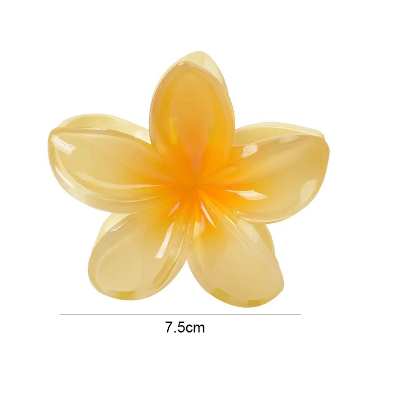 New Hawaiian Gradient hair Clips Women hair Claws Shark Vacation Beach Style Hairpins Hair Accessories