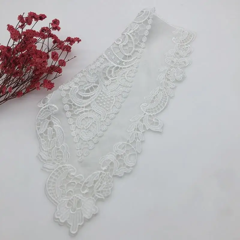 652F Polyester Women Detachable Fake Collar False Half Shirt Blouse for Womens Girls Clothing Accessories