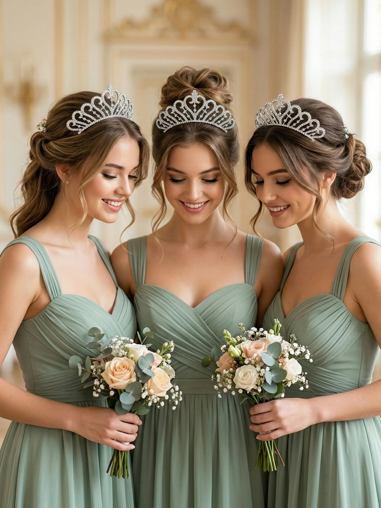 Classic Rhinestone Heart Crown Fashion Jewelry Headpieces Hair Accessories Party Performance Tiara For Women As Gifts