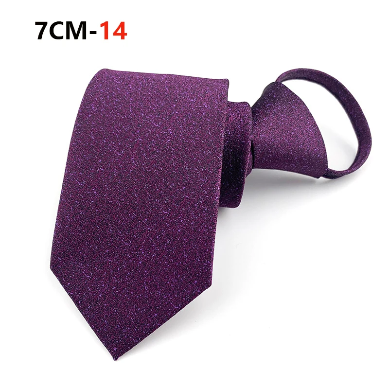 Zipper Tie Mens Necktie Lazy Pre-tied Ties Striped 7cm Neck Tie Zipper Necktie For Men Women Bridegroom Wedding Wholesale