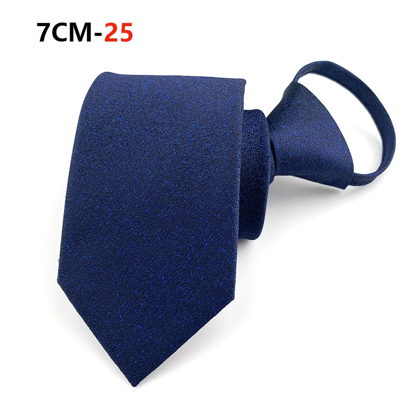 Zipper Tie Mens Necktie Lazy Pre-tied Ties Striped 7cm Neck Tie Zipper Necktie For Men Women Bridegroom Wedding Wholesale
