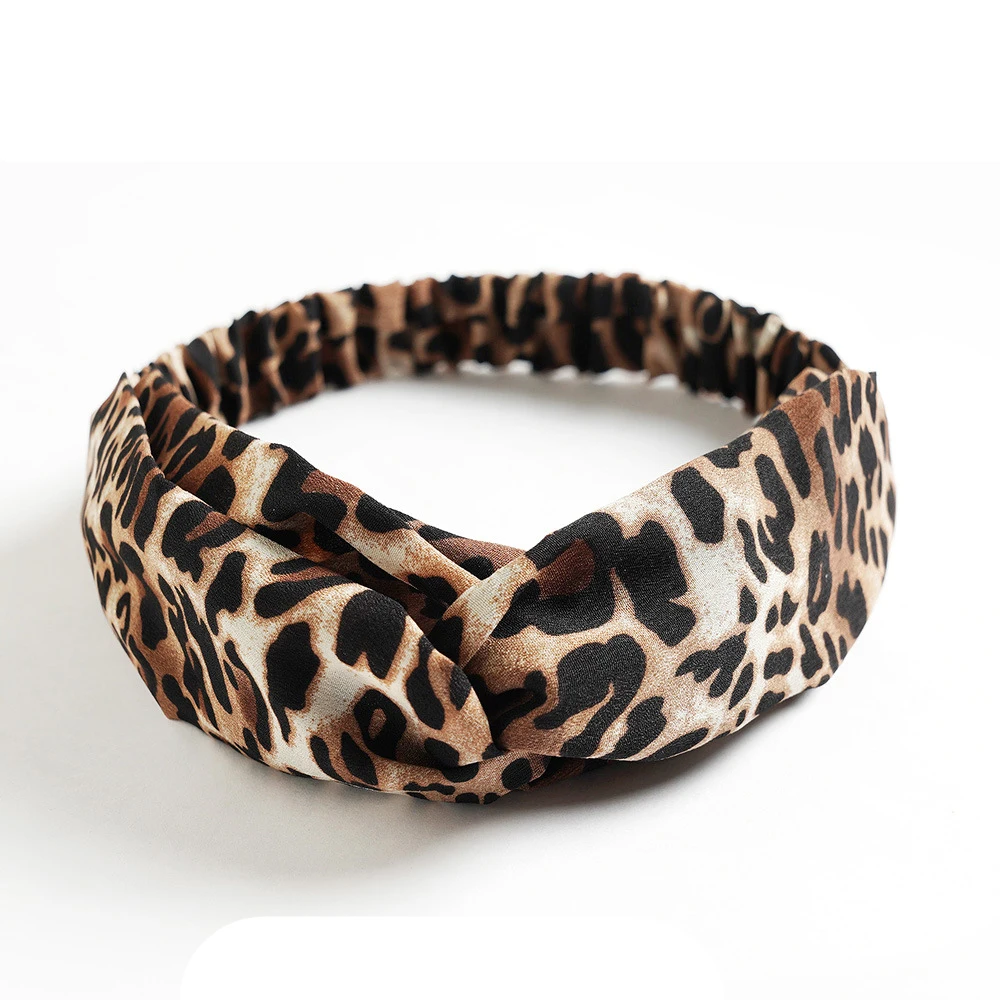 Fashion Bohemian Style Hair Bands Elastic Yoga Headband Women Headwear Print Vintage Cross Unisex Scrunchies Hair Accessories