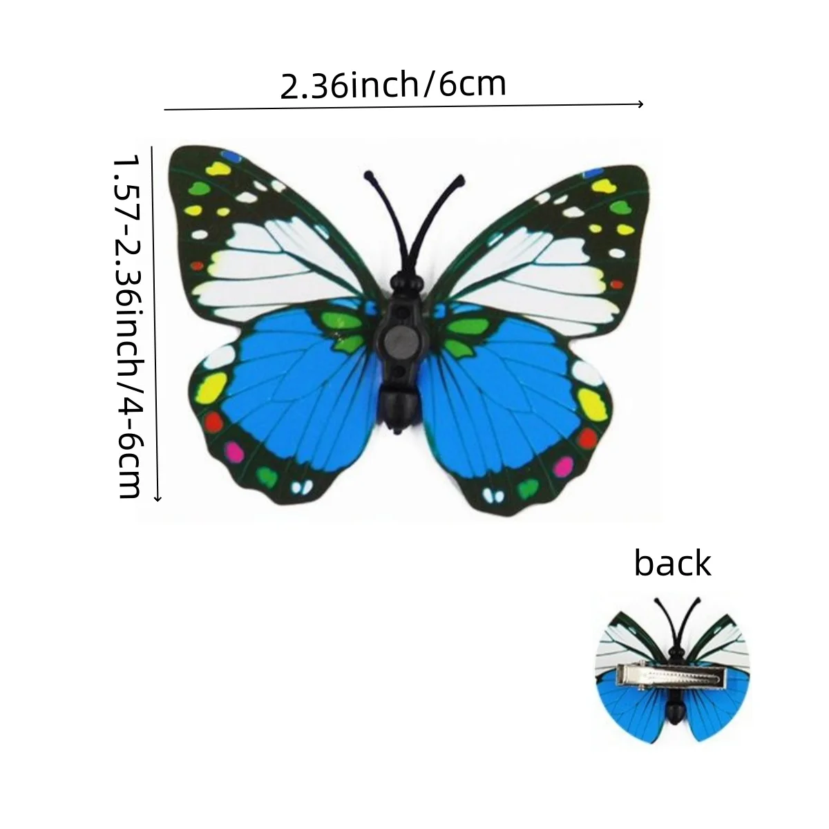 10/20/30pcs Cartoon Butterfly Hair Clips Cute Simulated Butterfly Hair Pins Set for Women Girls Cute Design Hairpin for Party
