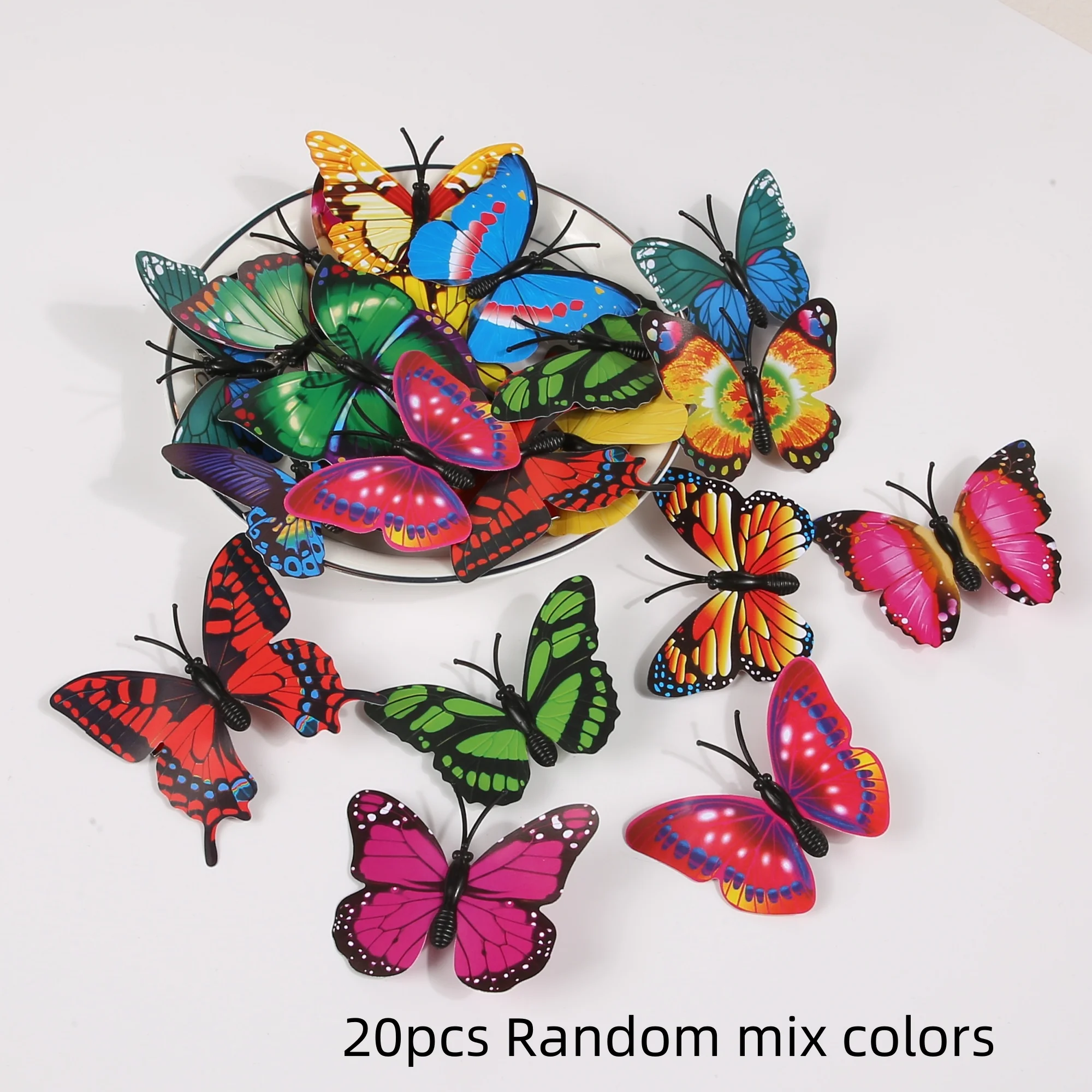 10/20/30pcs Cartoon Butterfly Hair Clips Cute Simulated Butterfly Hair Pins Set for Women Girls Cute Design Hairpin for Party