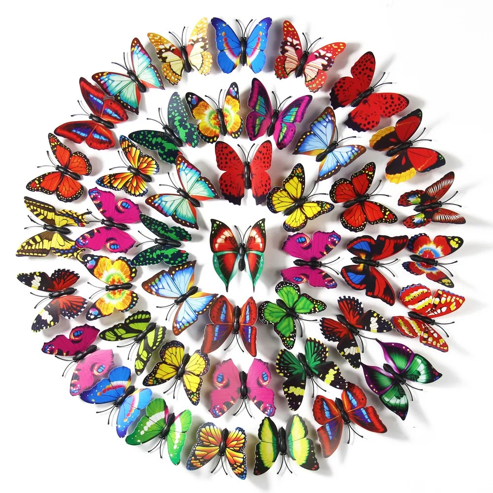 10/20/30pcs Cartoon Butterfly Hair Clips Cute Simulated Butterfly Hair Pins Set for Women Girls Cute Design Hairpin for Party
