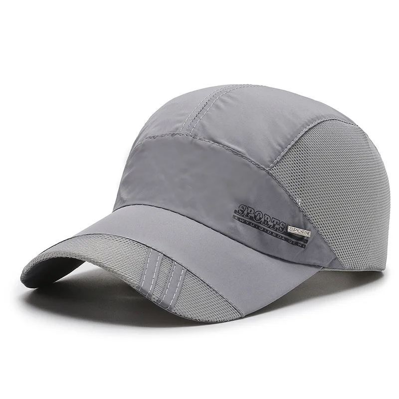 Summer Thin Men's Hat Sweat-absorbing Net Hat Breathable Outdoor Suhade Fishing Hat Sunscreen Baseball Cap Breathable Adjustable