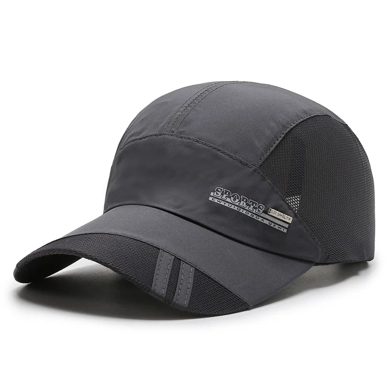Summer Thin Men's Hat Sweat-absorbing Net Hat Breathable Outdoor Suhade Fishing Hat Sunscreen Baseball Cap Breathable Adjustable