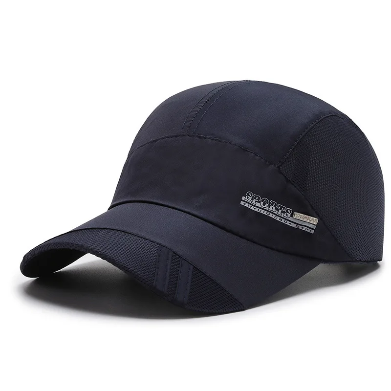 Summer Thin Men's Hat Sweat-absorbing Net Hat Breathable Outdoor Suhade Fishing Hat Sunscreen Baseball Cap Breathable Adjustable