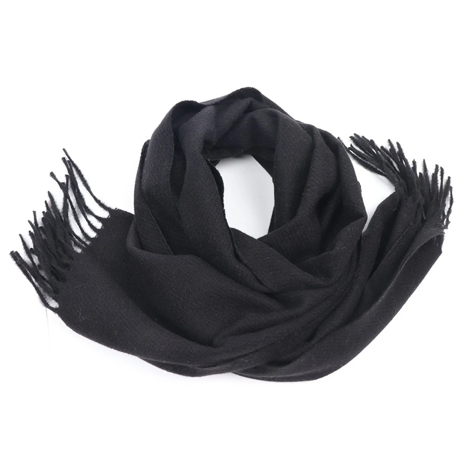 Winter Scarf For Women Cashmere Warm Solid Pashmina Blanket Wraps Female Thick Soft Bufanda Big Tassel Shawl Long Poncho Echarpe