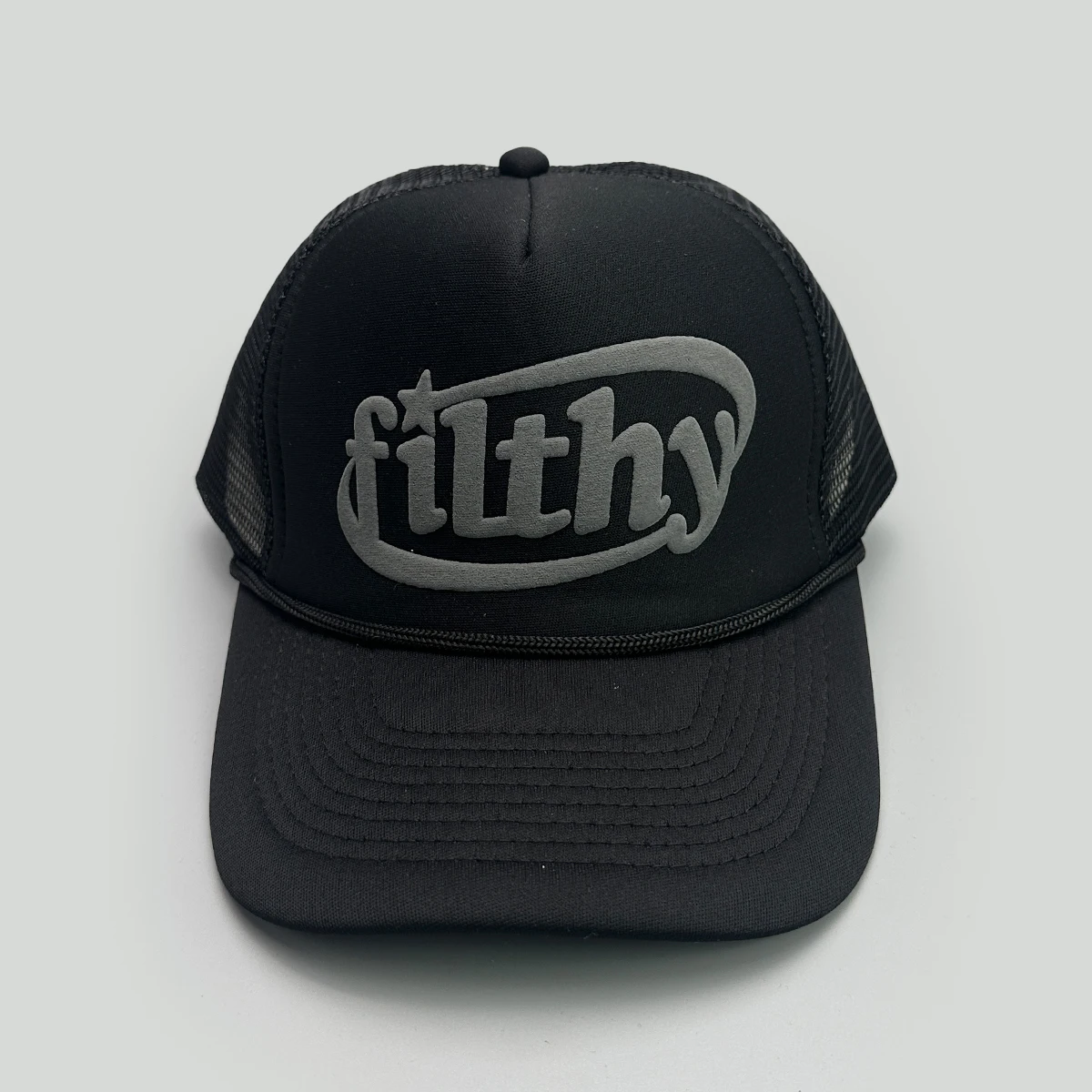 Color Block Filthy Letters Baseball Hats New Unisex Sunshade Color Block Breathable Personal Versatile Mesh Fashion Trucker Caps