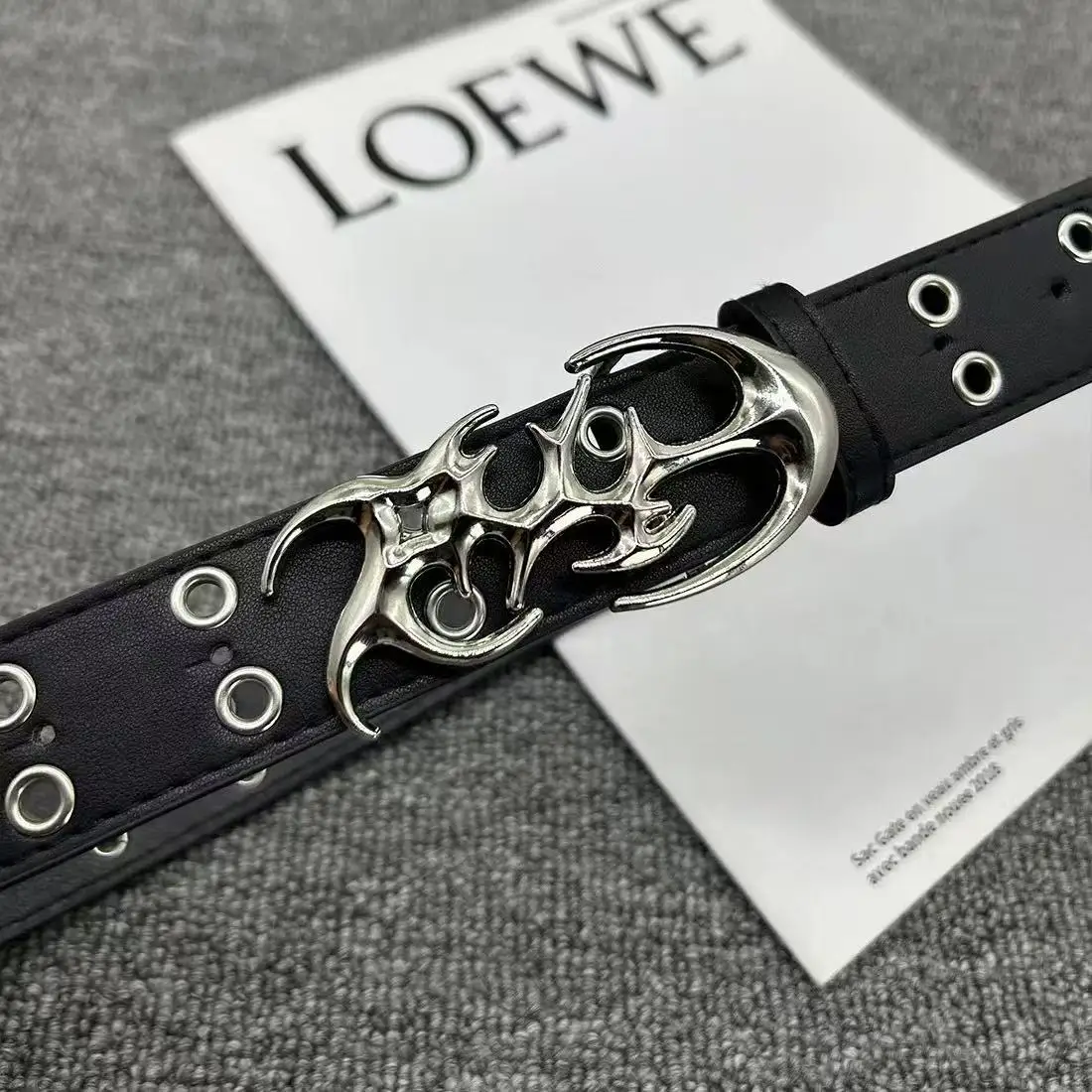 New Stylish Y2K Hollow PU Leather Fashion Punk Belt For Men Women-Trendy Accessory For Gift Giving，Neutral Waist Belts Plus Size