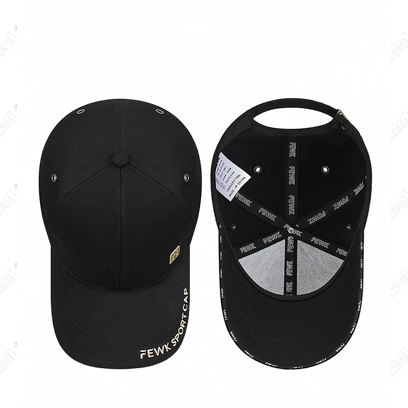 New Fashion High Quality Unisex Chinese Style Letters Embroidery Cotton Adjustable Baseball Cap Sun Hat Trucker Caps Dad Hats