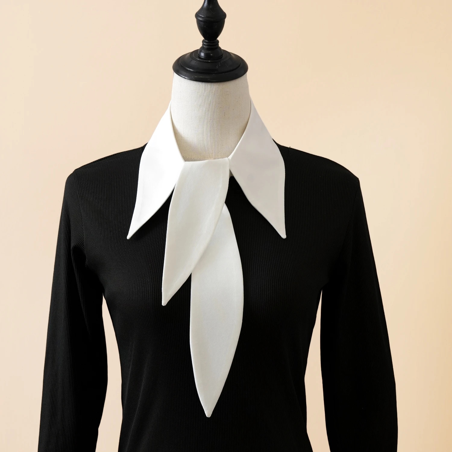 1 Piece of Youth Fashion Version Large Pointed Collar Decorative Detachable Shirt Collar, Women's Versatile Standalone Shirt Col