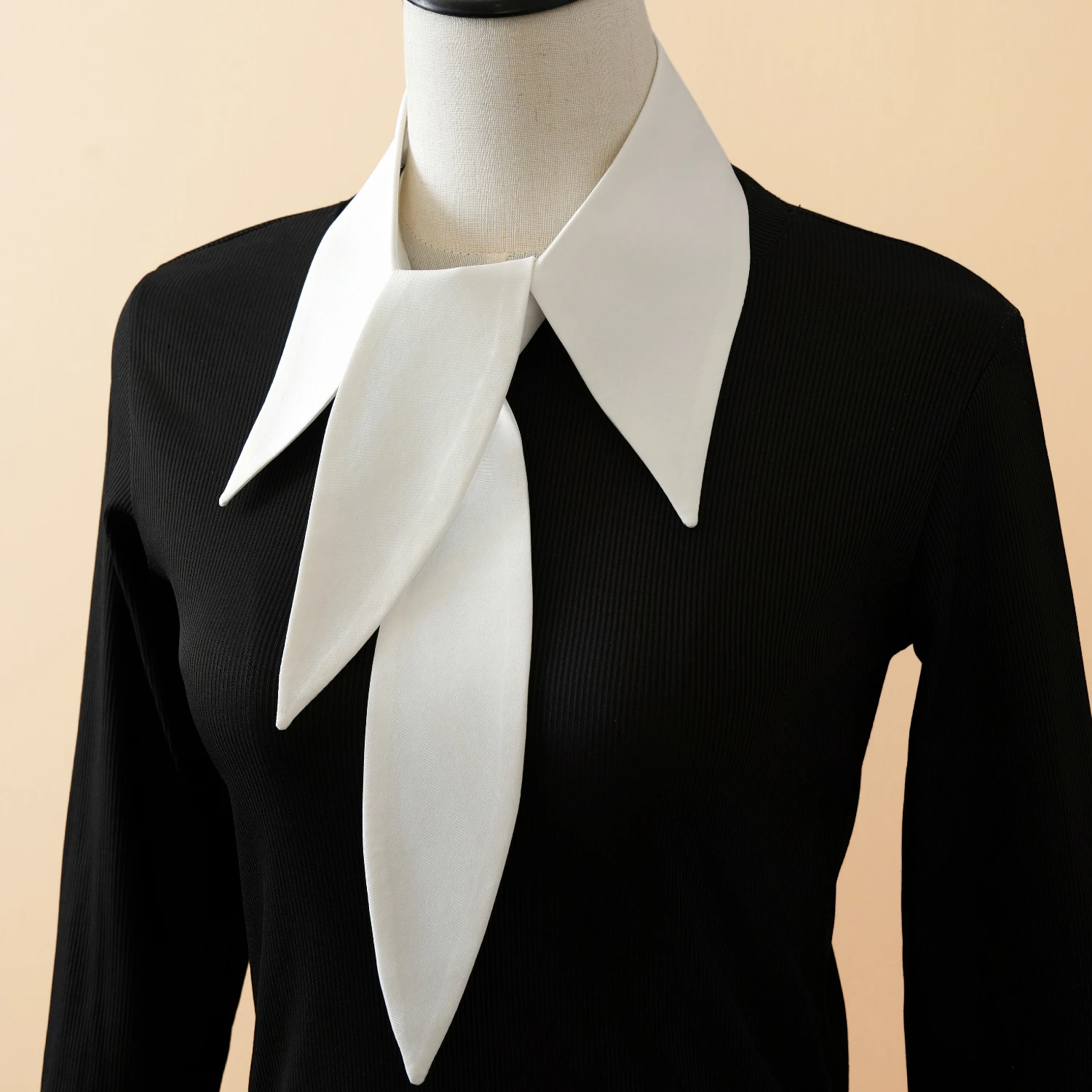 1 Piece of Youth Fashion Version Large Pointed Collar Decorative Detachable Shirt Collar, Women's Versatile Standalone Shirt Col