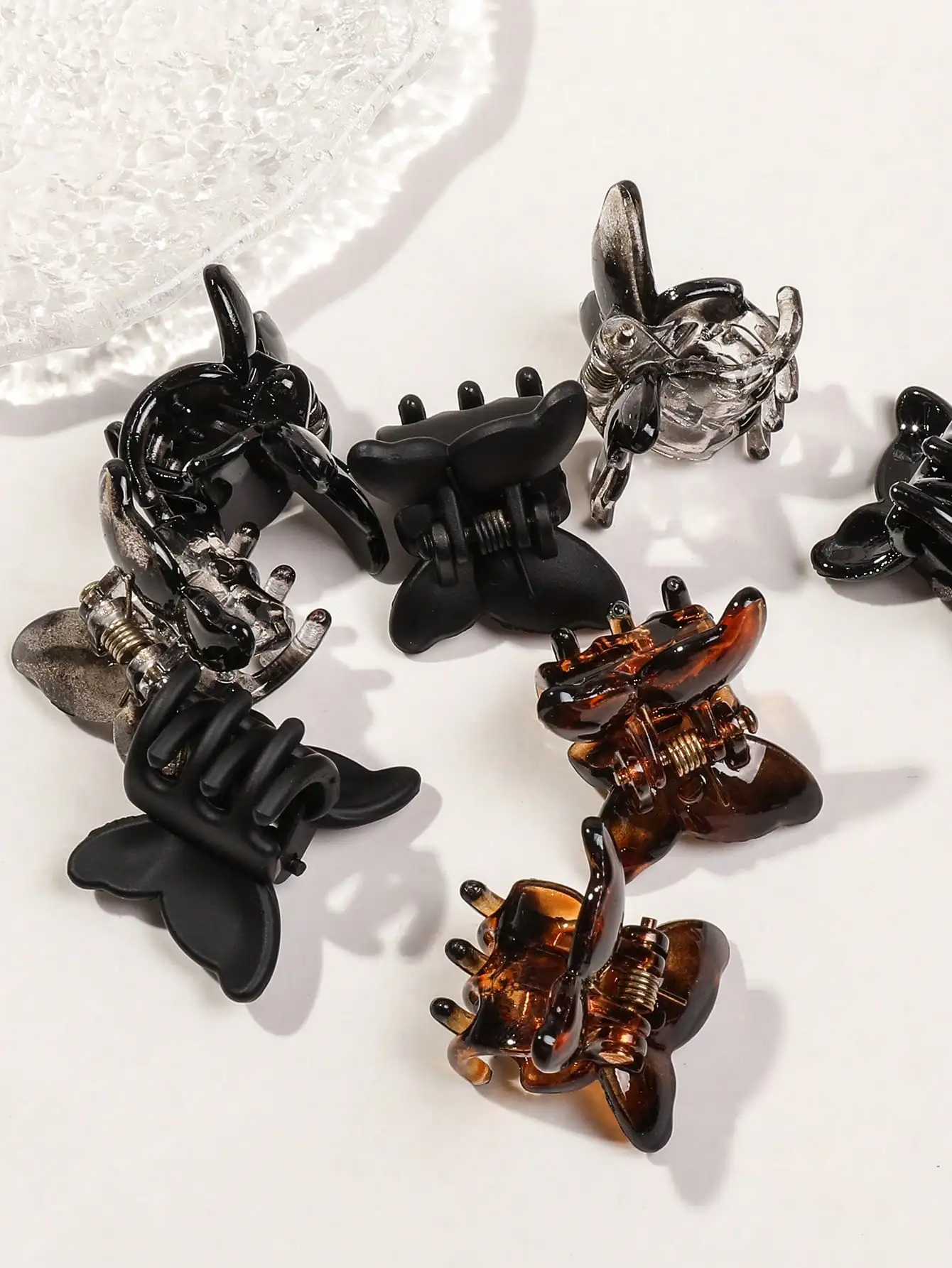 10PCS Mini Butterfly Hair Clips Set for Women Girls Strong Grip for Thin Hair,Neutral Color Hair Styling Accessories