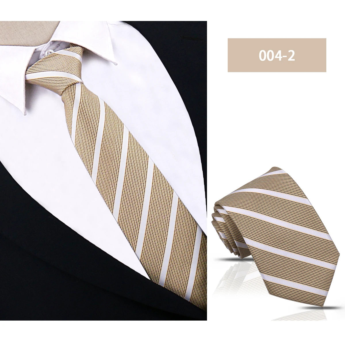 Men Tie 8cm Business 60 Styles Daily Wear Luxury Neckties Classic Striped Gravata For Men Fit Wedding Workplace Suit Accessories