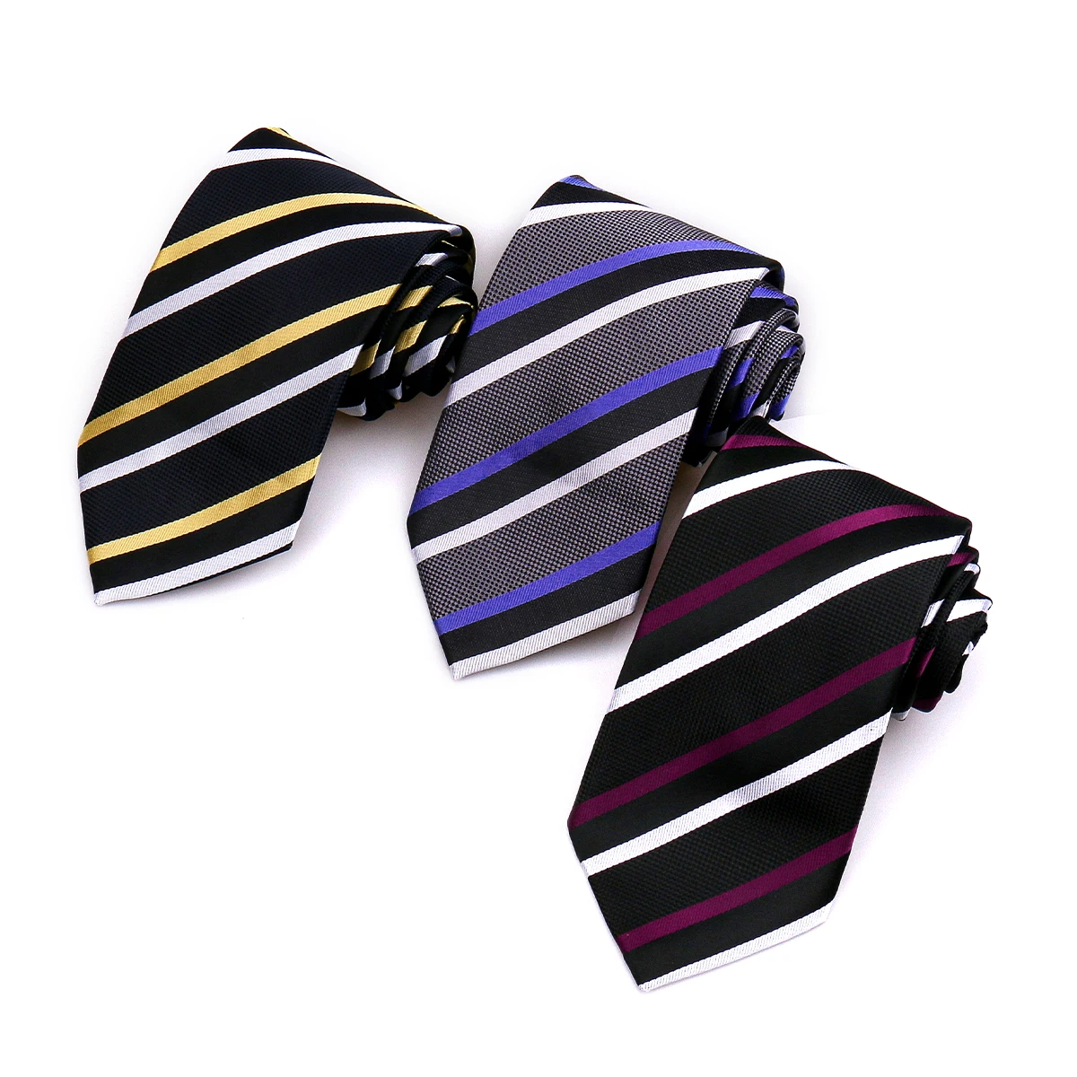 Men Tie 8cm Business 60 Styles Daily Wear Luxury Neckties Classic Striped Gravata For Men Fit Wedding Workplace Suit Accessories