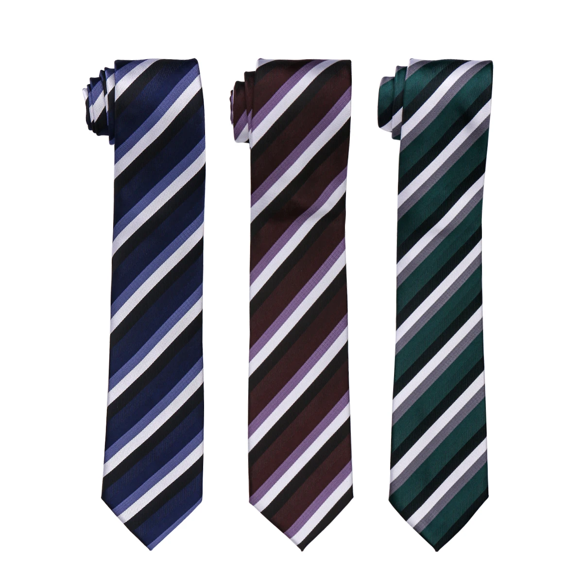 Men Tie 8cm Business 60 Styles Daily Wear Luxury Neckties Classic Striped Gravata For Men Fit Wedding Workplace Suit Accessories