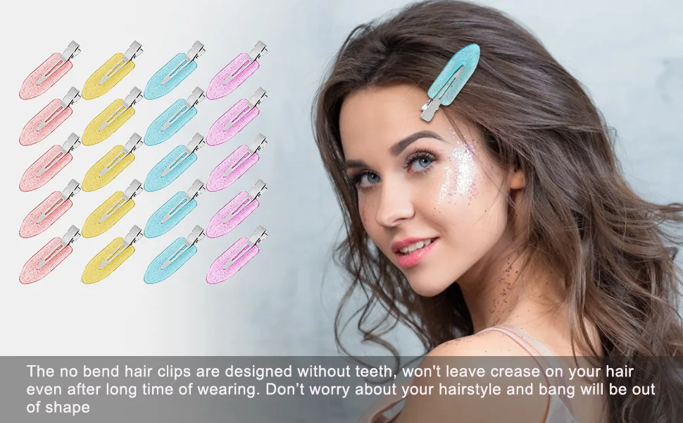 10/20PCS No Trace Hair Clips Handmade DIY Homemade Cream Gel Material Duckbill Clip Bottom Clip Bangs Clip Wash Side Clip Female