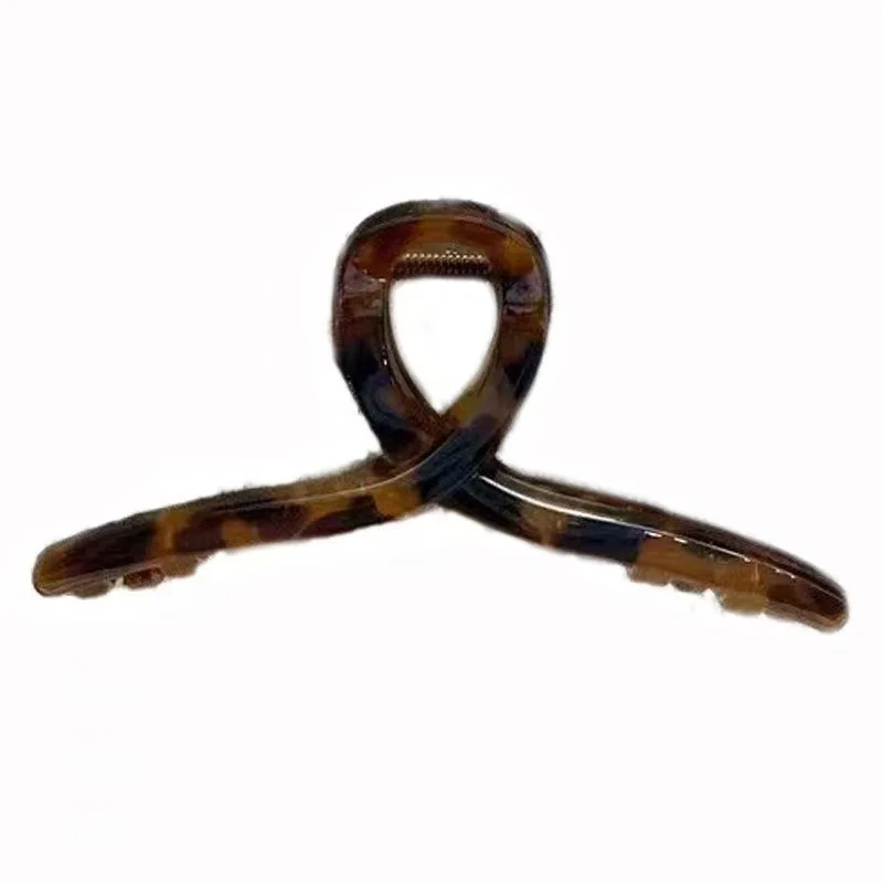 Large leopard print Hair Clips for Women - Jumbo Loop Hair Claw Clips for Thick Hair Big Hair Clip Claw for Women and Girls