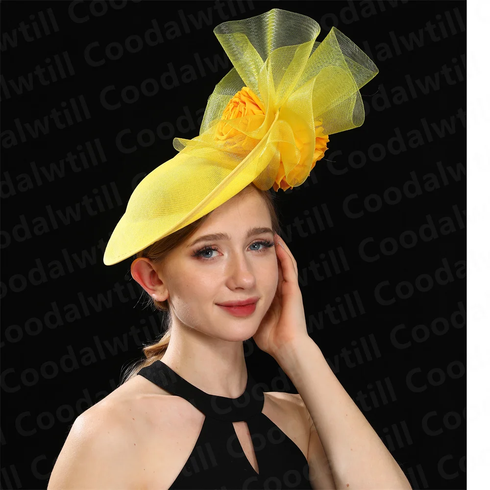 Purple Pillbox Fasciantor Church Hat WOmen Kentucky Veils Fascinators Hat Headband Ladies Chic Cocktail Race Party Chapeau Cap