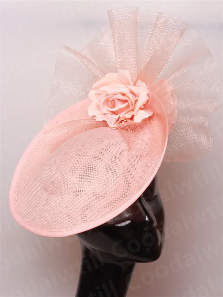 Purple Pillbox Fasciantor Church Hat WOmen Kentucky Veils Fascinators Hat Headband Ladies Chic Cocktail Race Party Chapeau Cap