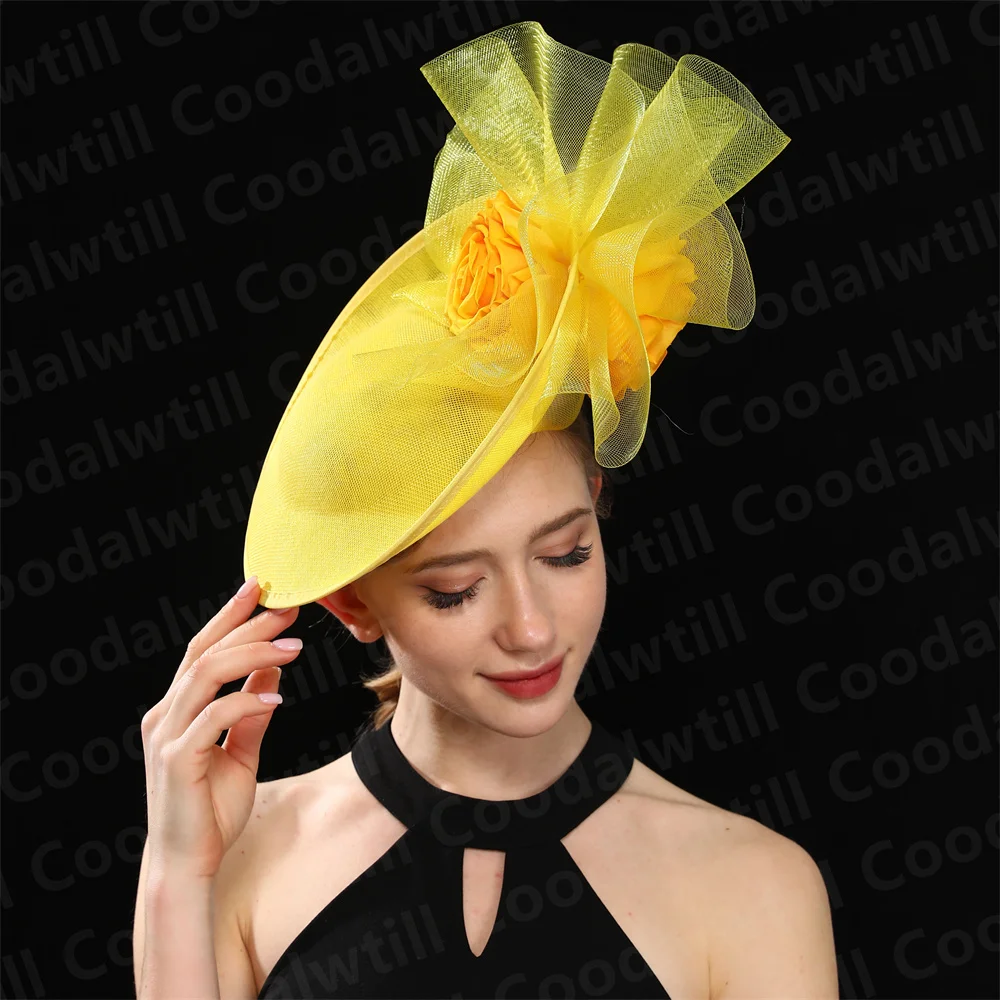 Purple Pillbox Fasciantor Church Hat WOmen Kentucky Veils Fascinators Hat Headband Ladies Chic Cocktail Race Party Chapeau Cap