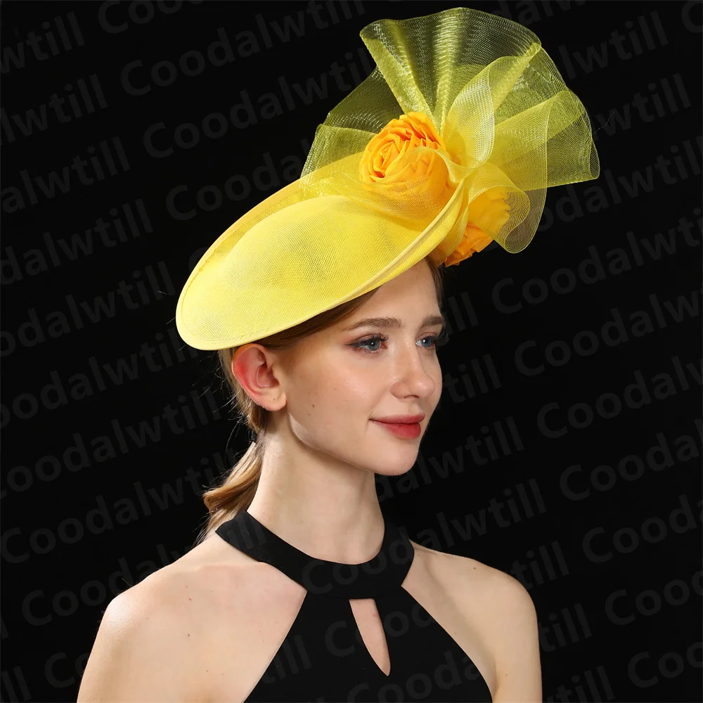 Purple Pillbox Fasciantor Church Hat WOmen Kentucky Veils Fascinators Hat Headband Ladies Chic Cocktail Race Party Chapeau Cap