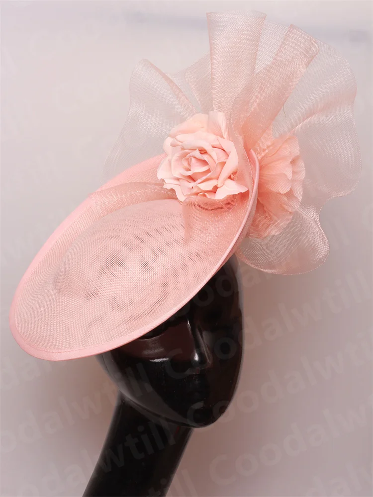 Purple Pillbox Fasciantor Church Hat WOmen Kentucky Veils Fascinators Hat Headband Ladies Chic Cocktail Race Party Chapeau Cap