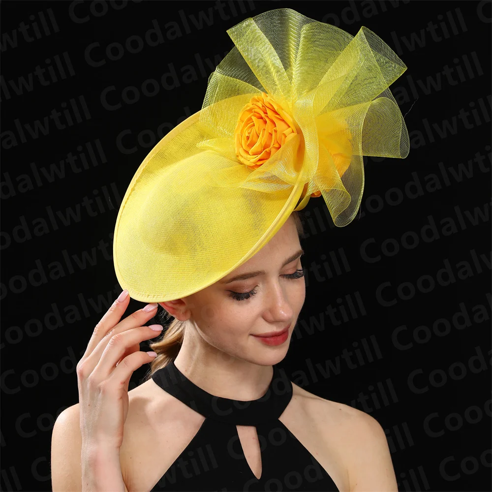 Purple Pillbox Fasciantor Church Hat WOmen Kentucky Veils Fascinators Hat Headband Ladies Chic Cocktail Race Party Chapeau Cap