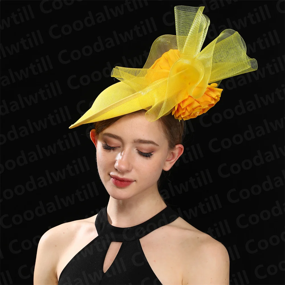 Purple Pillbox Fasciantor Church Hat WOmen Kentucky Veils Fascinators Hat Headband Ladies Chic Cocktail Race Party Chapeau Cap
