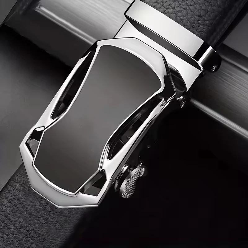 Men's Famous Brand Belt High Quality Leather Luxury Belt Metal Automatic Buckle Belt Business Leisure Trend Belt,For Ideal Gifts