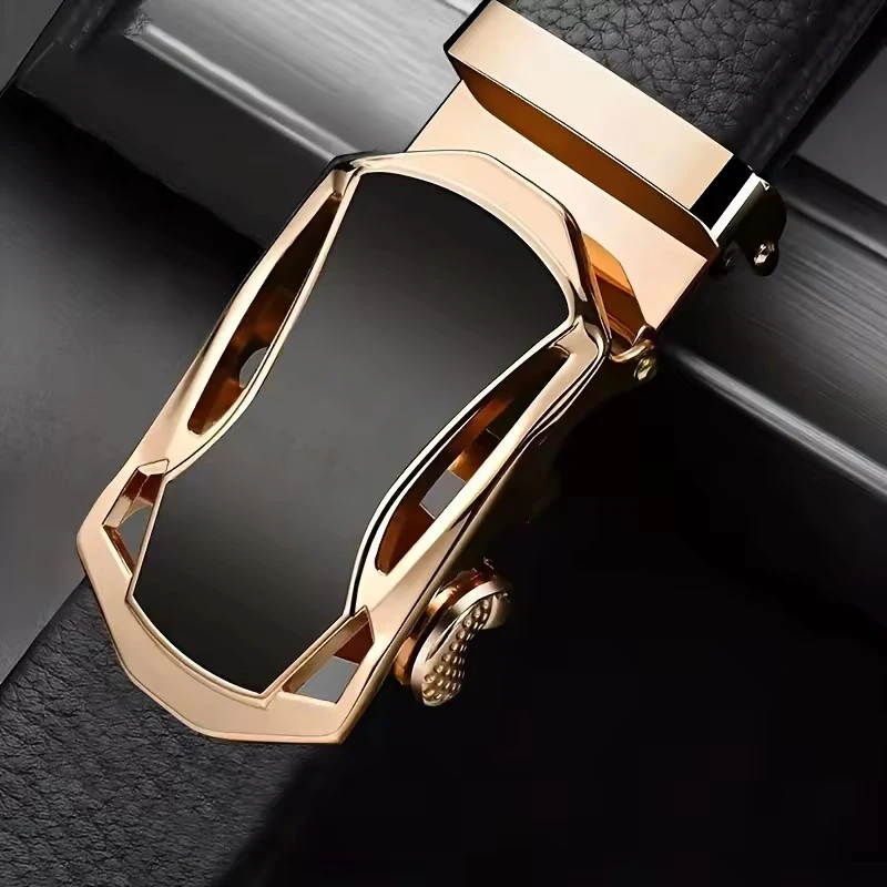 Men's Famous Brand Belt High Quality Leather Luxury Belt Metal Automatic Buckle Belt Business Leisure Trend Belt,For Ideal Gifts