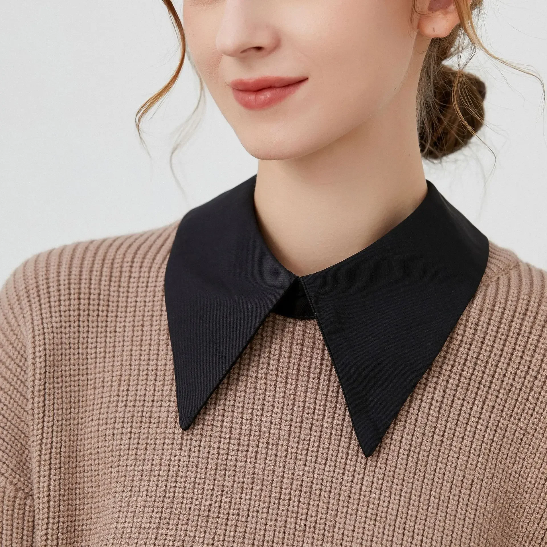 Solid Fake Collars for Women Girls Shirt Necklace Choker Flase Collar Shawl Girls Removable Dress Detachable Collars Faux Collar