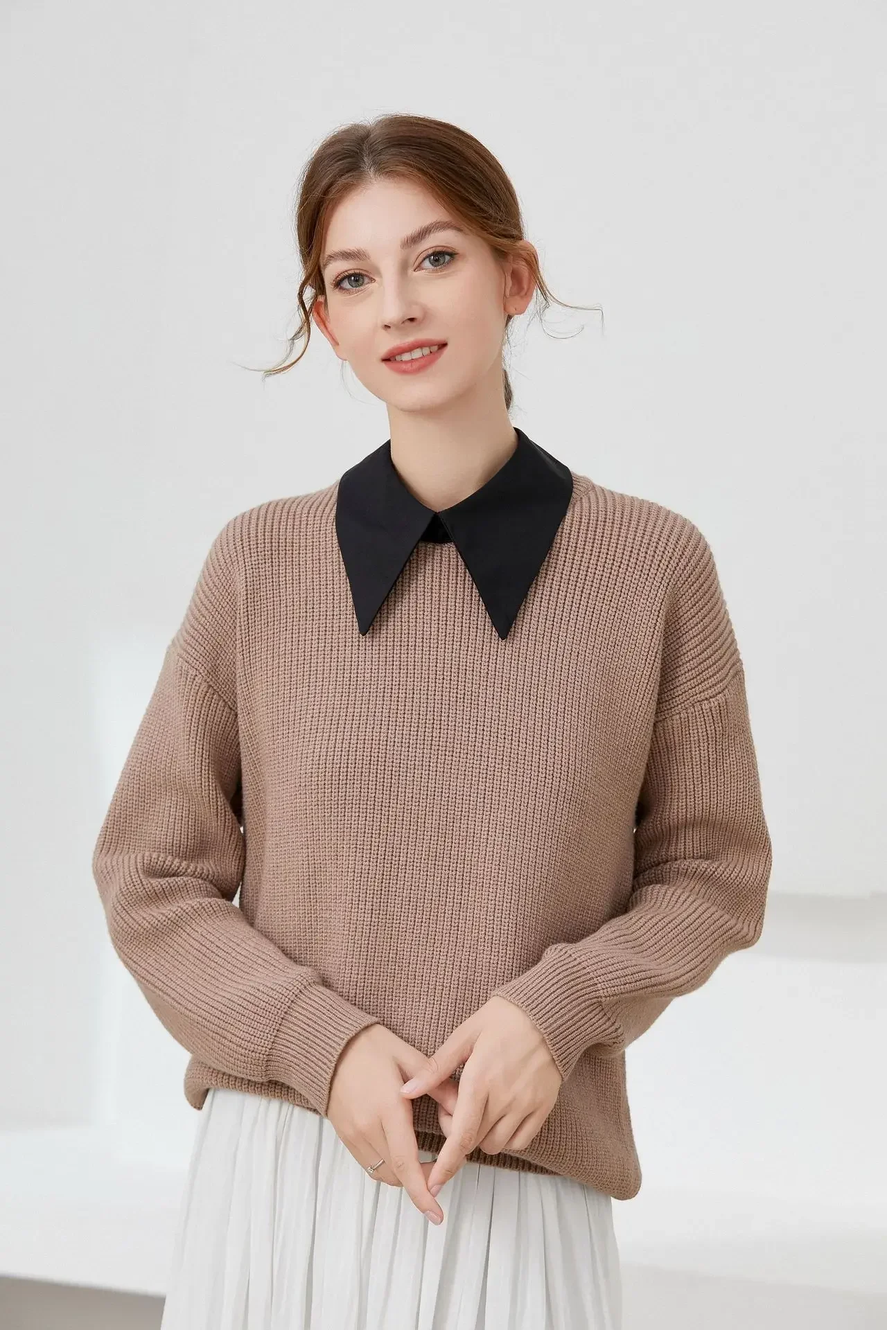 Solid Fake Collars for Women Girls Shirt Necklace Choker Flase Collar Shawl Girls Removable Dress Detachable Collars Faux Collar