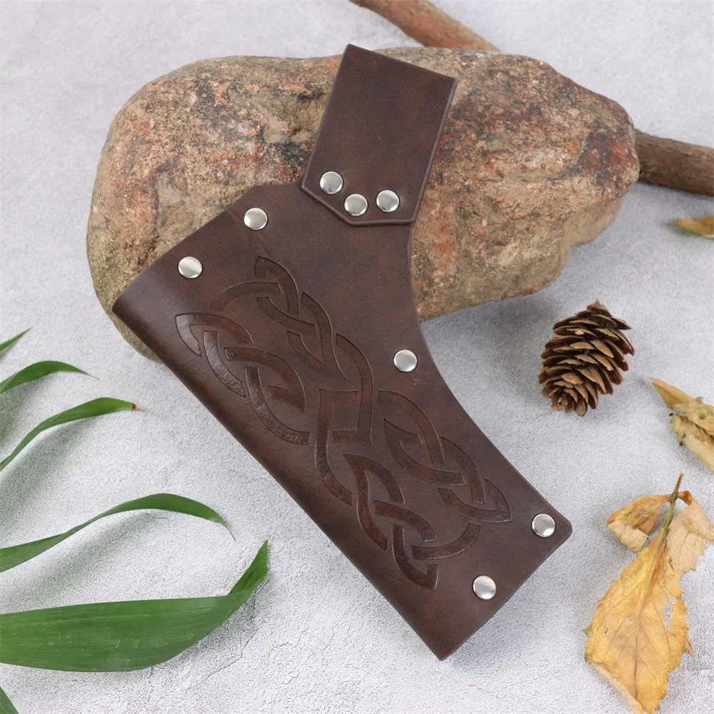 Medieval Belt Clothing Accessories Renaissance Skirt Hiking Viking Horn Belt Leather Cover Leather Cover Sword Frog