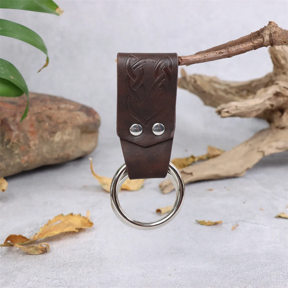 Medieval Belt Clothing Accessories Renaissance Skirt Hiking Viking Horn Belt Leather Cover Leather Cover Sword Frog