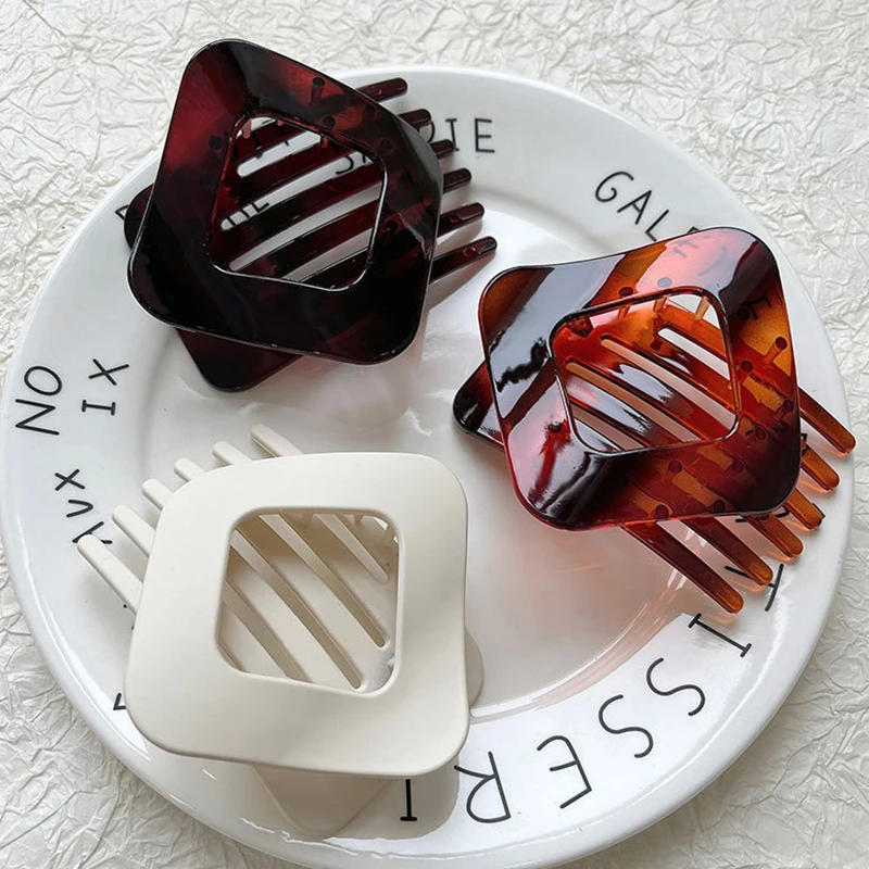 Matte Large Women Hair Claws Clamp Duckbill Hair Clips Crab Hairpins Girls Barrettes Ponytail Styling Tools Hair Accessories