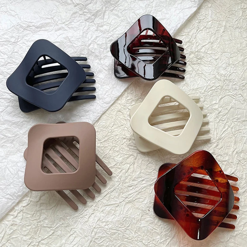 Matte Large Women Hair Claws Clamp Duckbill Hair Clips Crab Hairpins Girls Barrettes Ponytail Styling Tools Hair Accessories